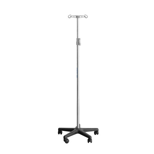 Стойка для сыворотки на роликах - MK-IS01 - Zhangjiagang Medi Medical Equipment - 4 крюка / 2 крюка / телескопическая