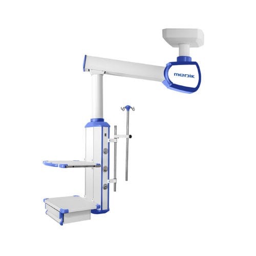 Потолочный медицинская консоль - MD-S4  - Zhangjiagang Medi Medical Equipment - для интенсивной терапии / с регулируемой высотой / с колонной