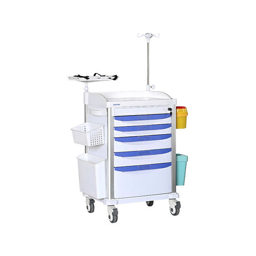 Тележка для неотложной помощи - MK-P17 - Zhangjiagang Medi Medical Equipment - медицинская / для баллона с кислородом / для дефибриллятора