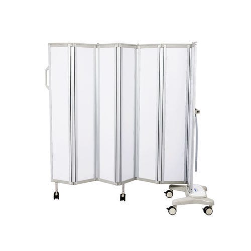 Медицинская ширма на роликах - MK-N03 - Zhangjiagang Medi Medical Equipment - складная / переносная / 6 стенок