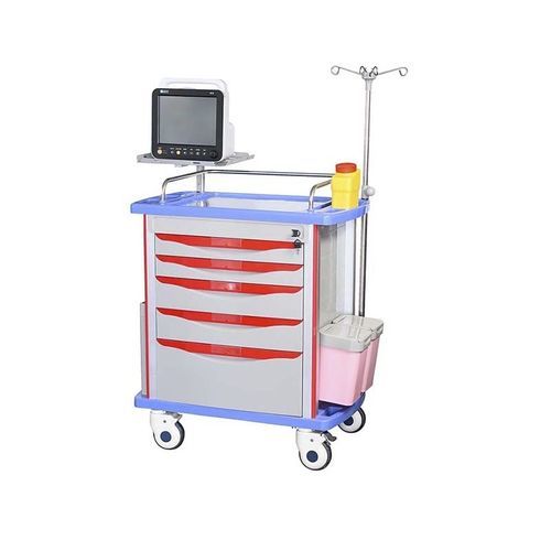 Медицинская тележка - MK-P02 - Zhangjiagang Medi Medical Equipment - для интенсивной терапии / для аптеки / для инструментов