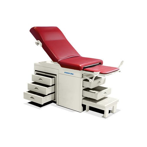 Гинекологический диагностический стол - MC-C01 - Zhangjiagang Medi Medical Equipment - ручной / с регулируемой спинкой / с ящиком для хранения