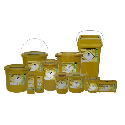 Контейнер для отходов - SHARPSGUARD® eco yellow - Daniels Healthcare - для погрузно-разгрузочных работ / безопасный