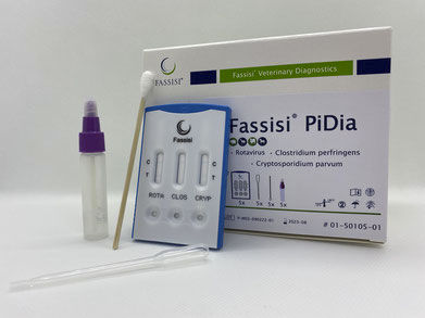 Экспресс-тест на диарею - PIDIA - Fassisi, Gesellschaft für Veterinärdiagnostik und Umweltanalysen mbH - устойчивости / ротавирус / на Клостридии перфрингенс