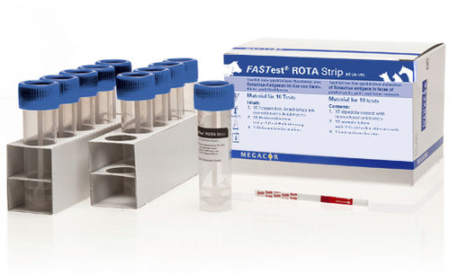 Экспресс-тест на желудочно-кишечные заболевания - FASTest® ROTA - MEGACOR Diagnostik - ветеринарный / ротавирус / для фекалий