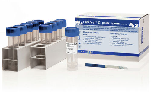 Экспресс-тест на инфекционные заболевания - FASTest® C. perfringens - MEGACOR Diagnostik - ветеринарный / электролиты / свинцовый
