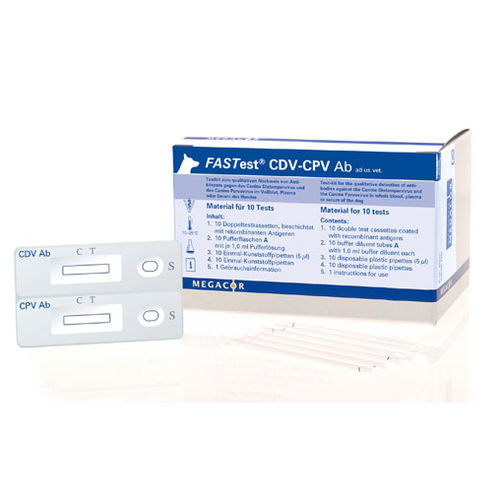 Экспресс-тест на болезнь Карре - FASTest® CDV-CPV Ab - MEGACOR Diagnostik - ветеринарный / для собак / для антитела