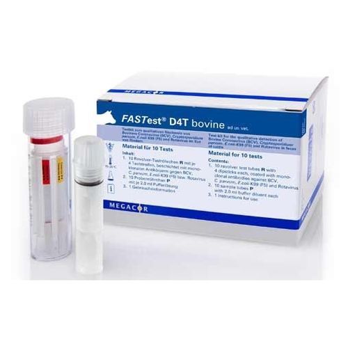 Экспресс-тест на диарею - FASTest® D4T - MEGACOR Diagnostik - ветеринарный / на коронавирус / ротавирус