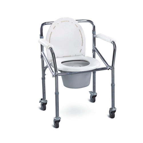 Стул для туалета с подлокотниками - DP-SC7001W - Guangdong Dongpin Beauty & Medical Technology - на колесиках / с ведром / для лиц с ограниченной подвижностью