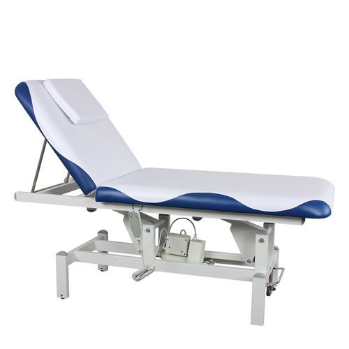 Электрический массажный стол - DP-8230 - Guangdong Dongpin Beauty & Medical Technology - на роликах / с подголовником / с регулируемой высотой спинки