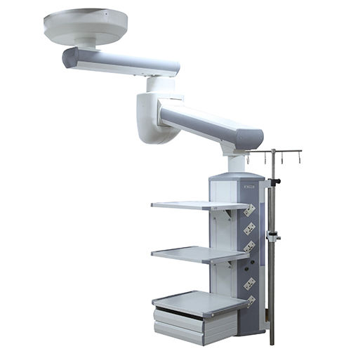 Потолочный медицинская консоль - HFP-DS240/380   - Shanghai Huifeng Medical Instrument - для интенсивной терапии / шарнирный / с колонной
