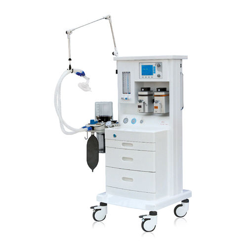 Установка для анестезии на тележке - HF-560B4 - Shanghai Huifeng Medical Instrument - с вентилятором / с респираторным мониторингом