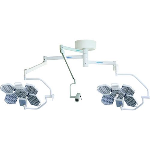Потолочный хирургический светильник - SY02-LED5+5 - Shanghai Huifeng Medical Instrument - светодиодный / 2 штатива / 96