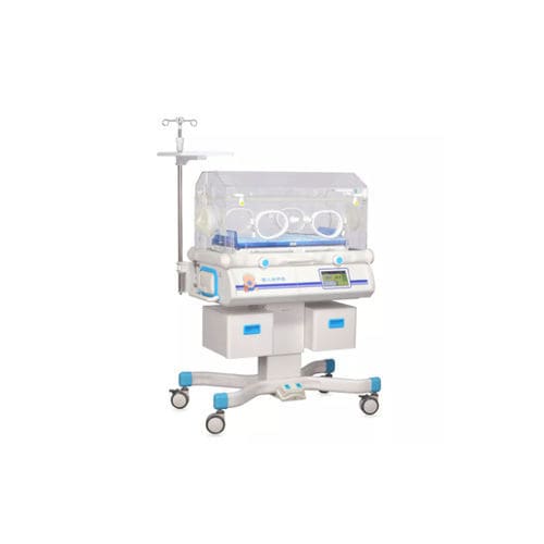 Неонатальный инкубатор на роликах - HFBIN-4000B - Shanghai Huifeng Medical Instrument - с весами / с 4 операционными окнами