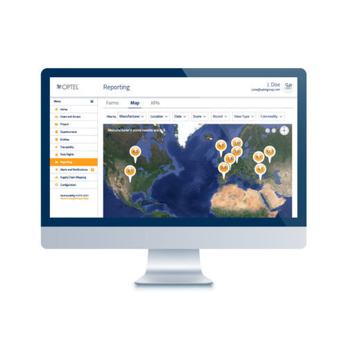 Система управления и локализации для передачи данных - GEOTRACEABILITY PLATFORM - Optel Vision - для информации / для отслеживания / для фармацевтических продуктов