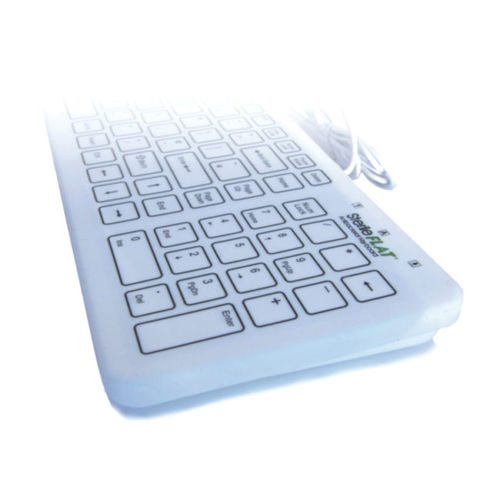 Медицинская клавиатура из силикона - SF09-02 - SterileFLAT - USB / антибактериальная