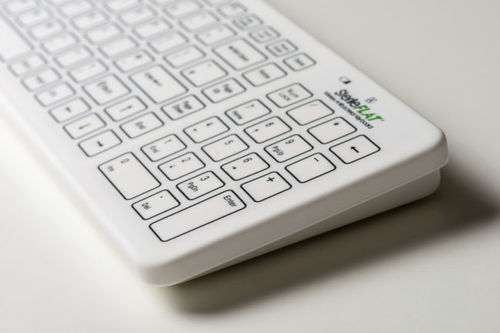 Медицинская клавиатура из силикона - SF09-02W - SterileFLAT - USB / антибактериальная