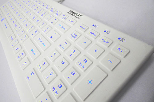 Медицинская клавиатура из силикона - SF20BL - SterileFLAT - USB / с подсветкой / герметичная
