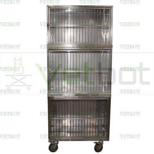 Ветеринарная клетка для собак - 80411  - Vetbot - для кошек / модульная / из нержавеющей стали