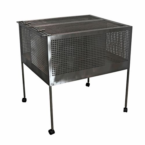 Ветеринарная клетка для мышей - №80540 Module of 2 cages from a grid for rodents  - Vetbot - 2 отсека / из нержавеющей стали