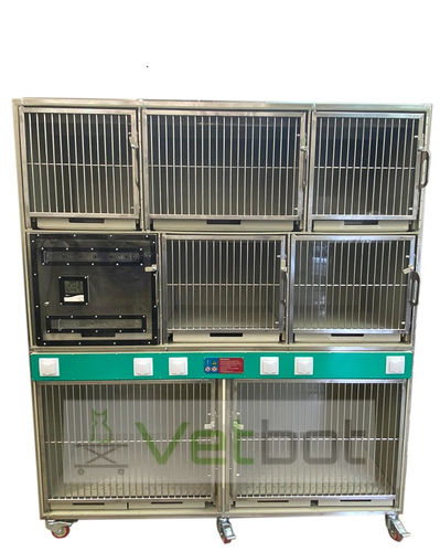 Ветеринарная клетка для кошек -   VST-7  - Vetbot - для собак / модульная / из нержавеющей стали