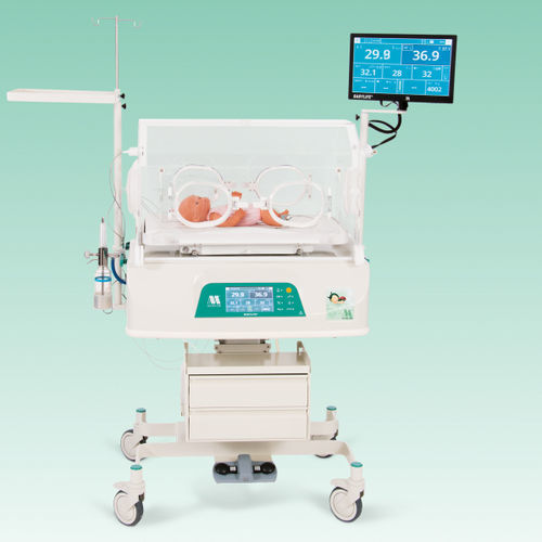 Неонатальный инкубатор на роликах - BabyLife® BLF-2001G - MEDICOR Elektronika - с монитором / с весами / с вентилятором