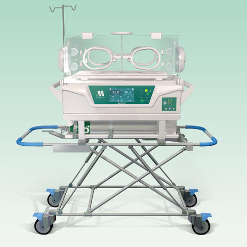Неонатальный инкубатор на роликах - BabyLife® BLF-2001T - MEDICOR Elektronika - электрический / с 4 операционными окнами