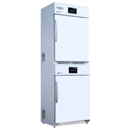 Медицинский холодильник - M-COMBI 280 AP+AP IoTty - unifrigor - в виде шкафа / 2 дверцы / из нержавеющей стали