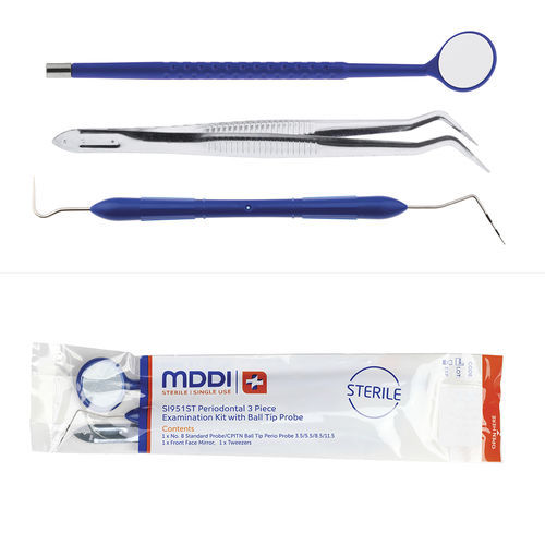 Комплект инструментов для стоматологической диагностики - SI951ST-1 - MDDI - Medi Dent Disposable International - стерильный