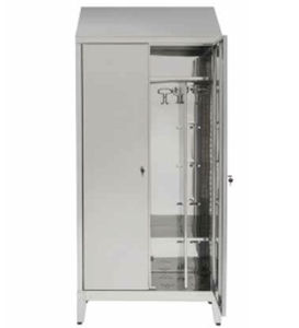 Шкаф для гардероба - UNIBLOC/2  - CIROLDI SPA - с полкой / из нержавеющей стали / 2 дверцы