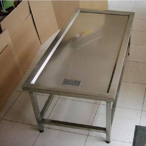 Стол для мойки покойников - YIBTECH STGM -01 - Yiber Elektronik - прямоугольный / фиксированный / из нержавеющей стали