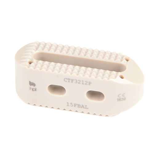 Межтеловой кейдж для поясничной зоны - CAP Lumbar TPLIF PEEK - H.P.I. Medical - через задний отдел / боковой доступ / из ПЭЭК