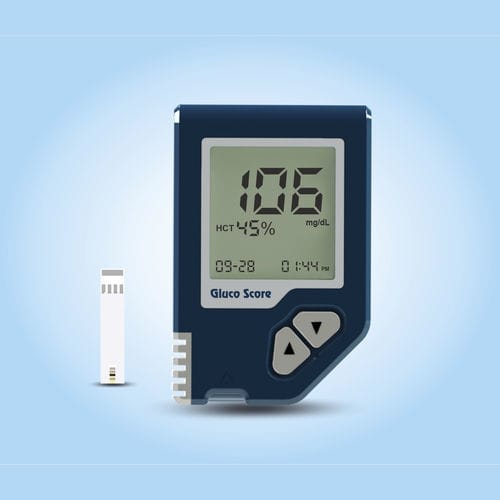 Автоматический глюкометр - Gluco Score - Sensa Core Medical Instrumentation Pvt. Ltd. - гематокрит