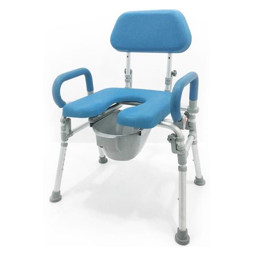 Стул для душа с подлокотниками - HS5142-BL - Forever Young Enterprise - с отверстием для туалета / с ведром / со спинкой