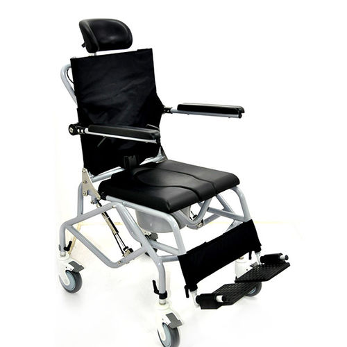 Стул для туалета с подлокотниками - HS5997 - Forever Young Enterprise - на колесиках / с опорой для ступней / наклонный