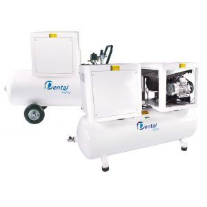 Компрессор для стоматологических лабораторий - SL25C – SL30C – SL50C – SL100C8 - Al.Con.Press. S.r.l. - для фрезерного станка / с качающимся поршнем / бесшумный