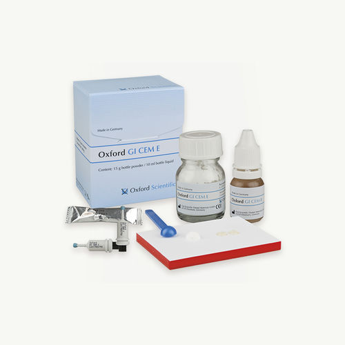 Стоматологический адгезив для восстановления зубов - GI CEM E - First Scientific Dental Materials GmbH - стеклоиономер / с химическим сцеплением