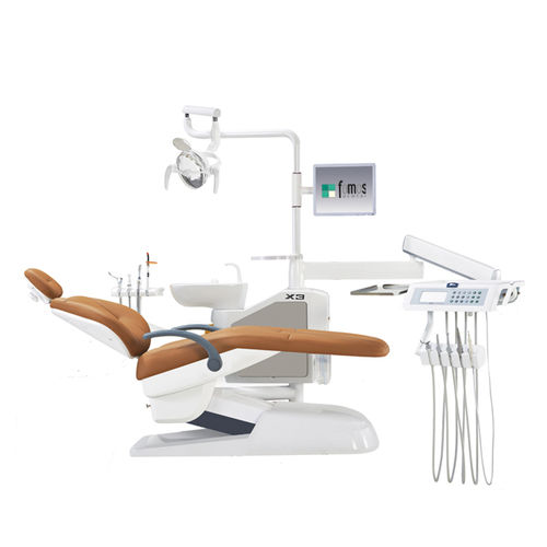 Стоматологическая установка с электрическим креслом - FODE-X3 - Fomos Medical Instrument ltd. - с монитором / с держателем инструментов / с освещением