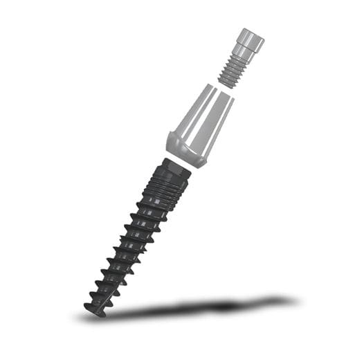 Конический зубной имплантат - Small series - NIKO DENTAL GmbH - из титана / наружный шестиугольник / узкий