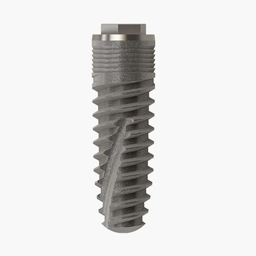 Конический зубной имплантат - Vulkan Implants - из титана / наружный шестиугольник / саморез