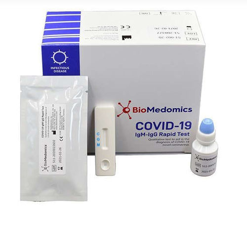 Набор для теста COVID-19 - BioMedomics, Inc. - на сыворотку крови / IgG / иммуноглобулин M