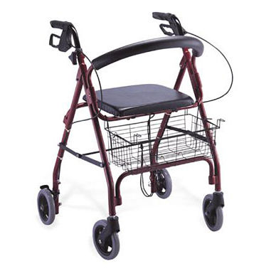 4-колесный ролятор - KJW-502L - Guangdong Kareway Medical Technology - с корзиной / с сиденьем / с регулируемой высотой