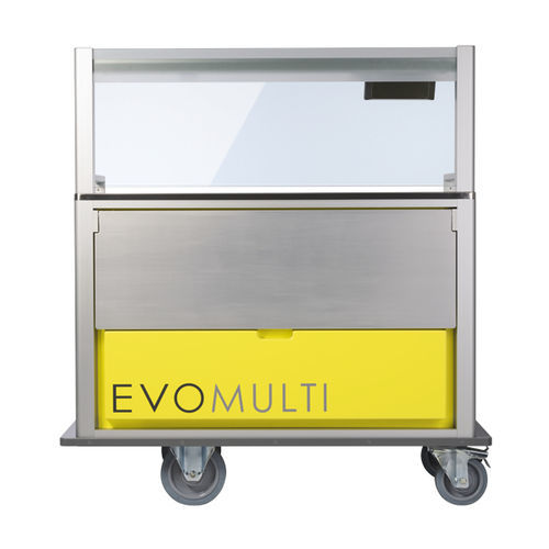 Транспортная тележка - EVOMULTI - Rational Production Srl - для подачи пищи / для раздачи питания / с полкой