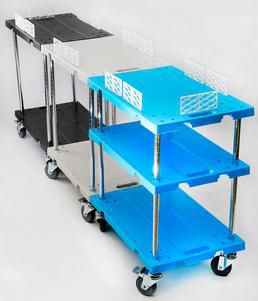 Тележка для лабораторий - Dony Trolley - для общего применения / служебная / 3 уровня