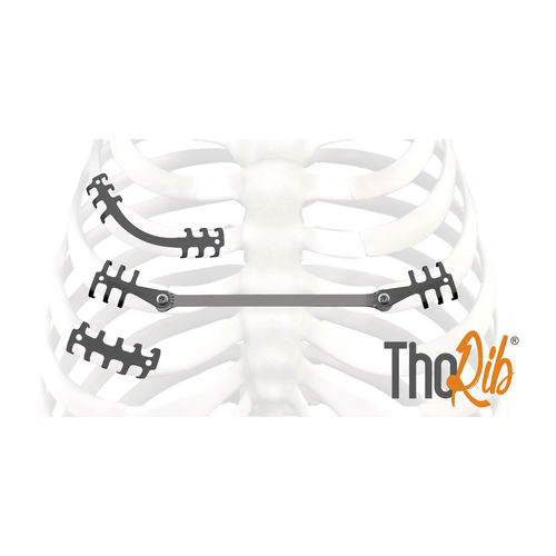 Компрессионная костная пластина для ребер - ThoRib® - NEURO FRANCE Implants - из титана / педиатрическая