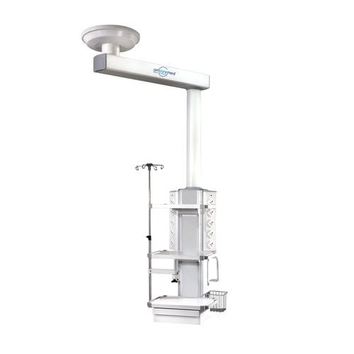 Потолочный медицинская консоль - EX100 - AMCAREMED TECHNOLOGY - для операционной / шарнирный / с простой консолью