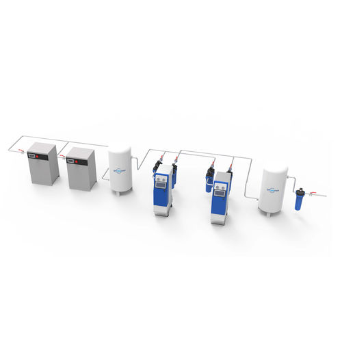 Медицинский компрессор - SMA series - AMCAREMED TECHNOLOGY - скролл / стационарный / воздухоосушитель