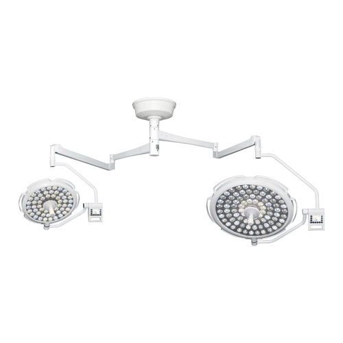 Потолочный хирургический светильник - AM-G700/500LED - AMCAREMED TECHNOLOGY - светодиодный / 2 штатива / 220 В/50 Гц