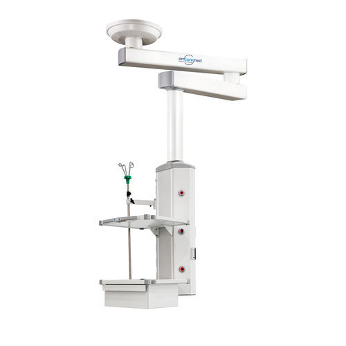 Потолочный медицинская консоль - EX200 - AMCAREMED TECHNOLOGY - для операционной / шарнирный / с простой консолью