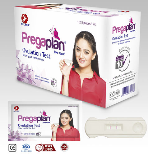 Экспресс-тест на овуляцию - Pregaplan - Nectar Lifesciences - на ЛГ